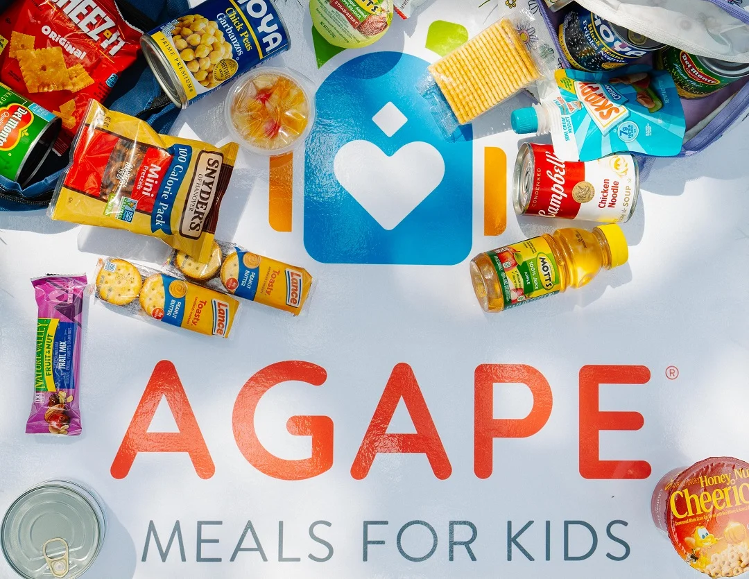 Agape Meals for Kids - Food items with logo